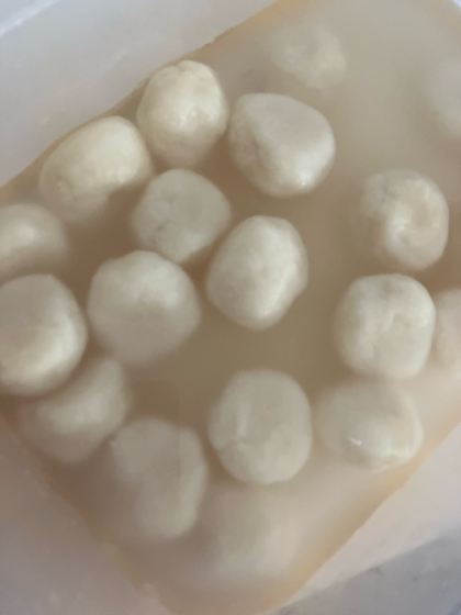 だんご粉と絹豆腐でみたらし団子
