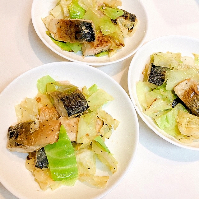 塩サバとキャベツの☆コク旨ソテー