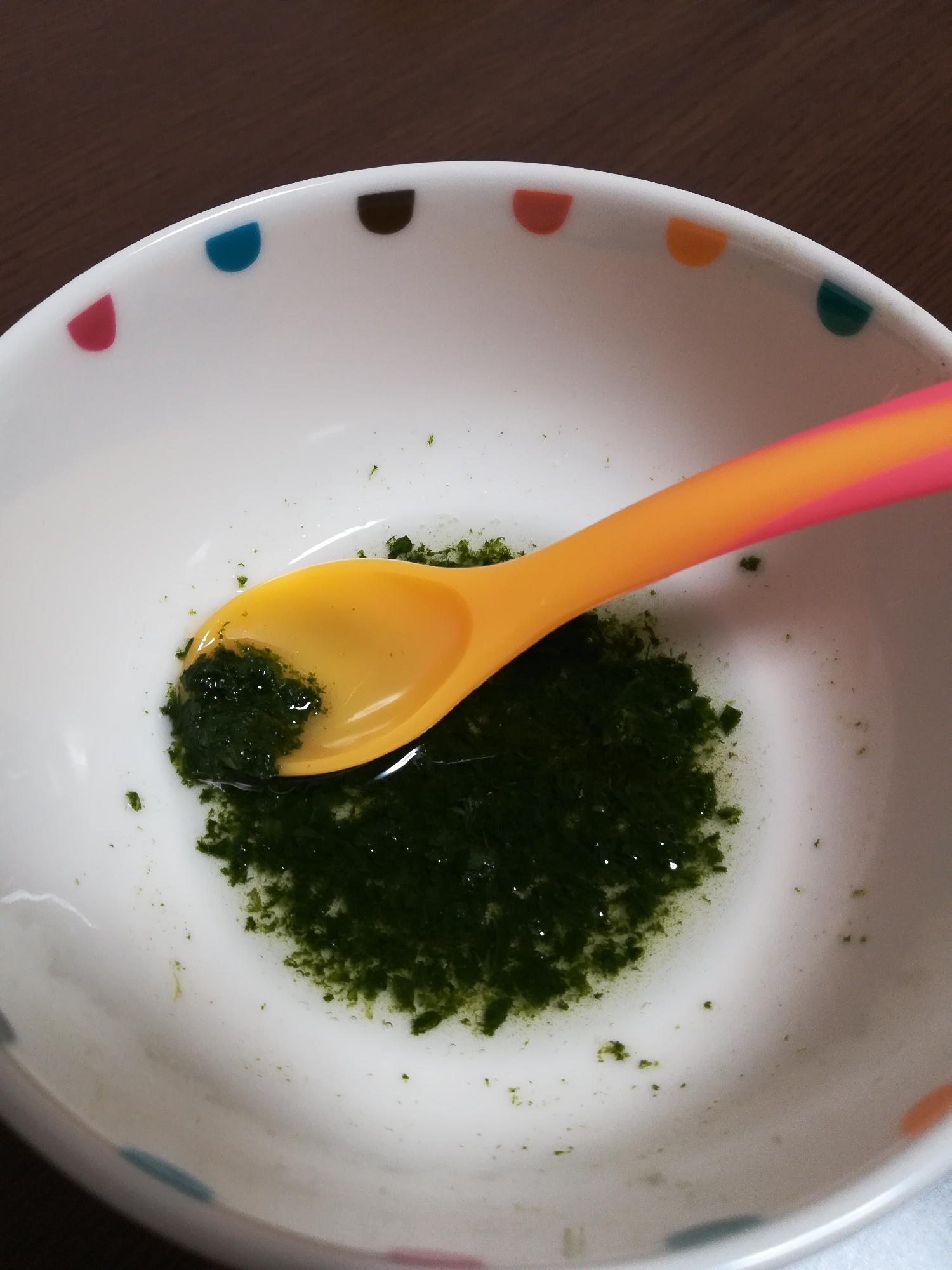 離乳食初期 小松菜のだし煮 レシピ 作り方 By もん1223 楽天レシピ