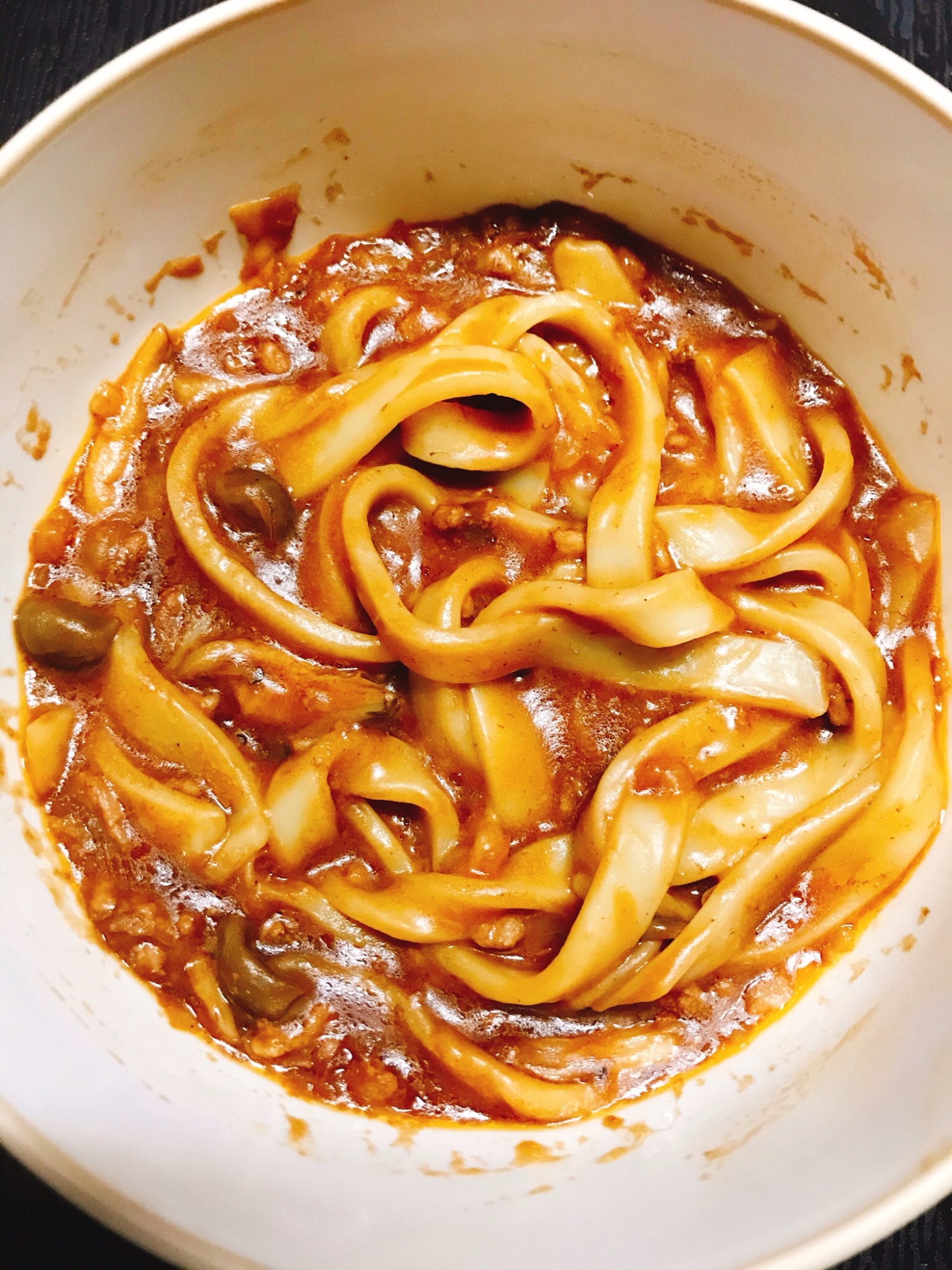 レンジで簡単 デミグラスうどん 134円 レシピ 作り方 By 業スー太朗 楽天レシピ