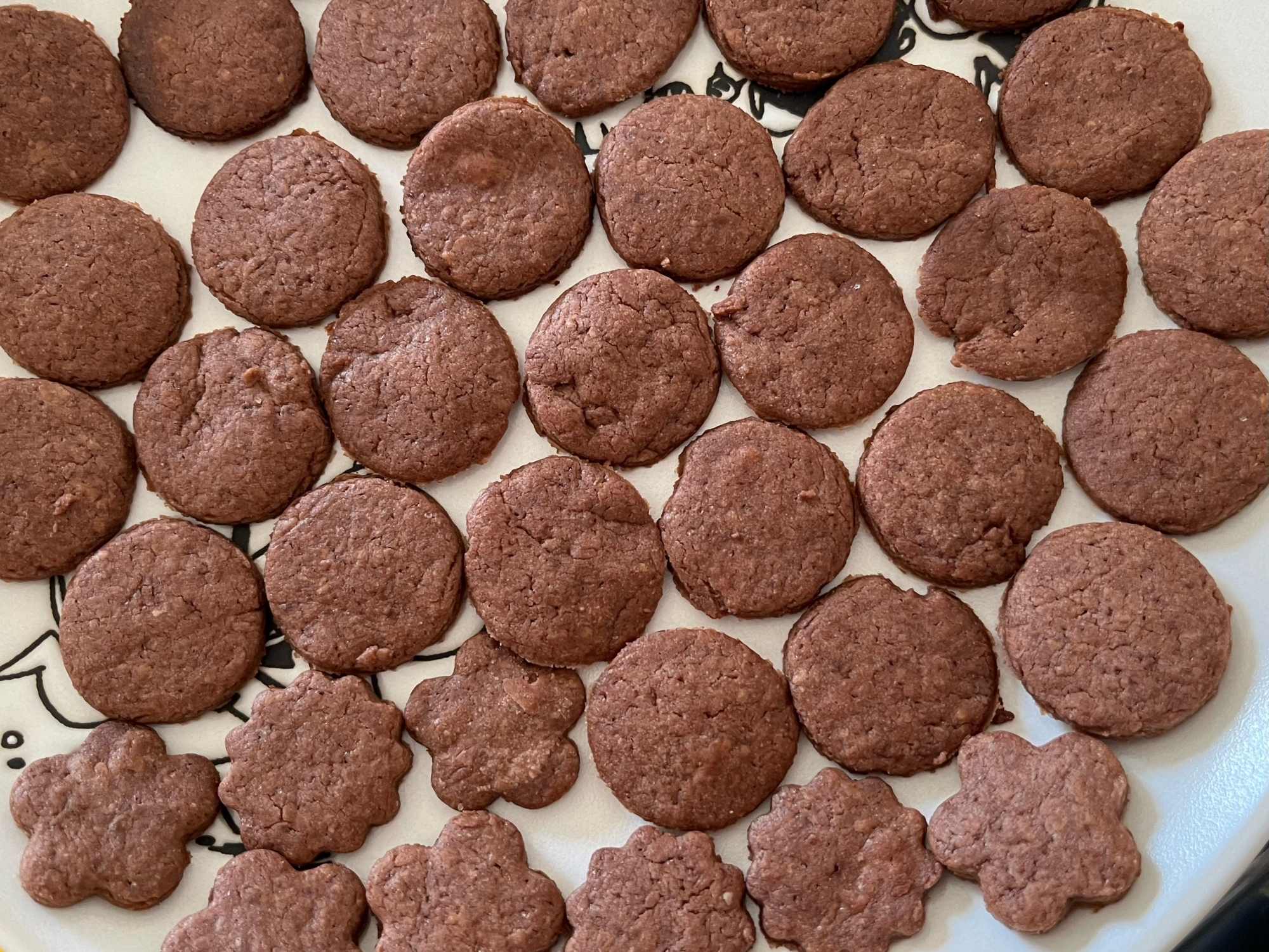 ミロで簡単型抜きココアクッキー