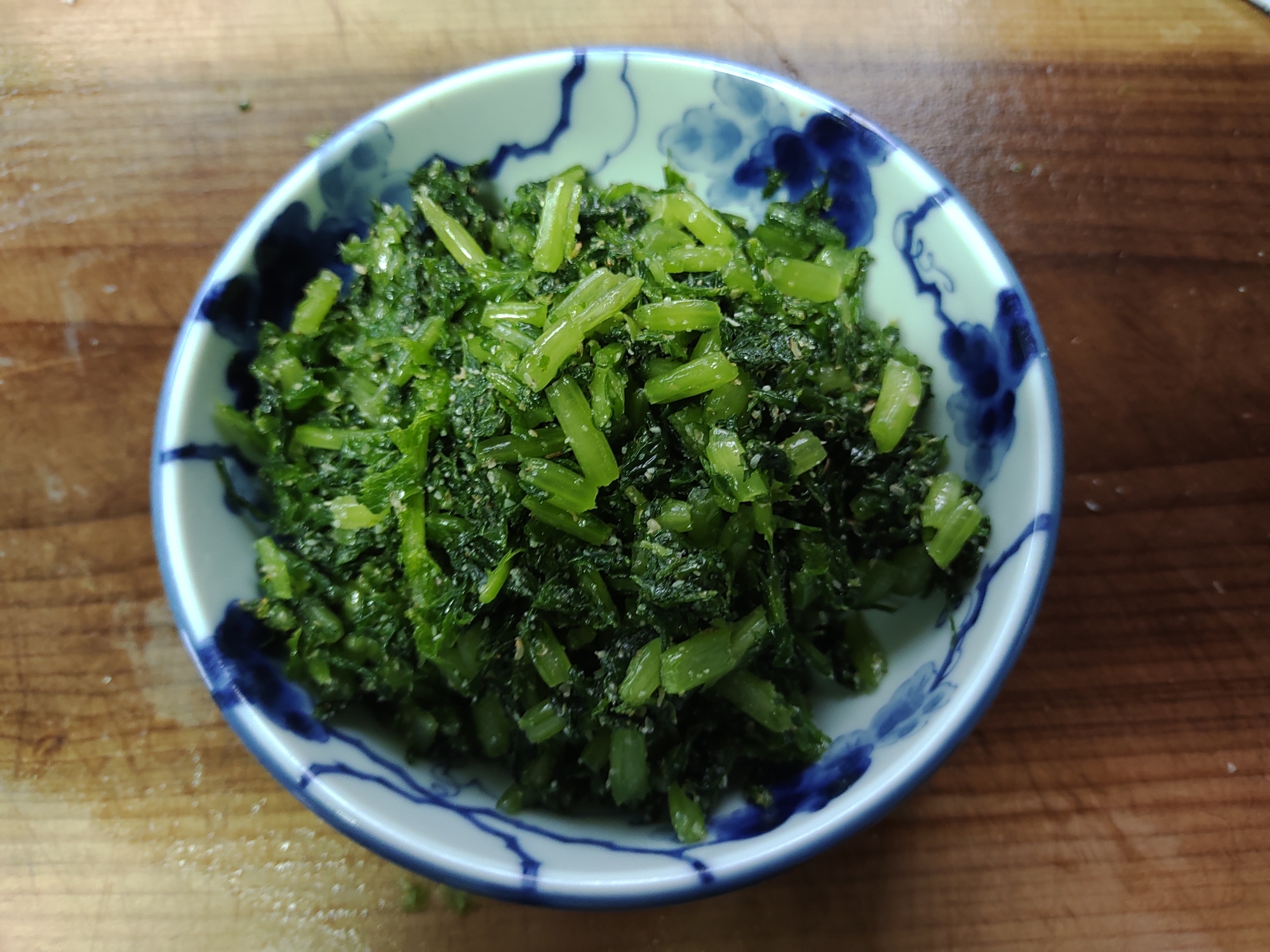 間引き大根菜の浅漬け