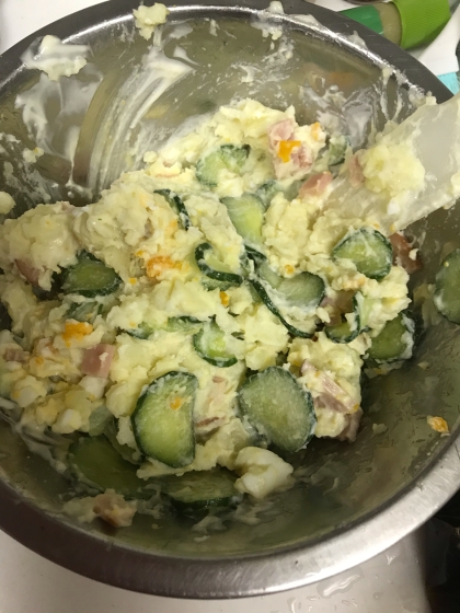 いつもはカラシも砂糖もを入れないのですが美味しかったです！！
きゅうりも塩で水分を出してから入れてみました