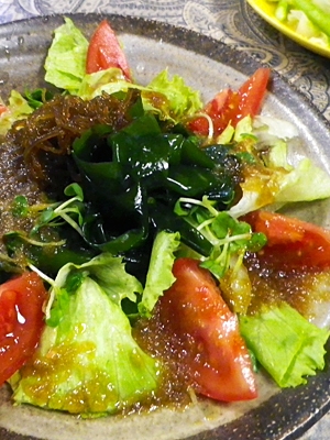 海藻トマトレタスサラダ