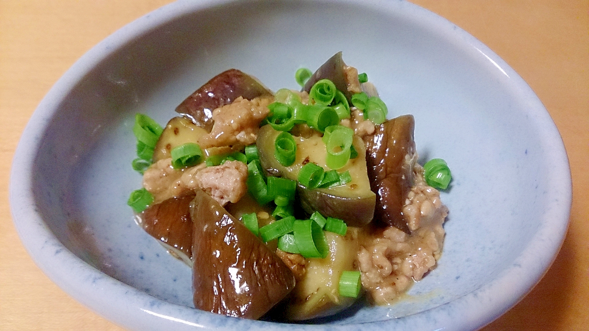 なすと豚挽き肉の味噌炒め