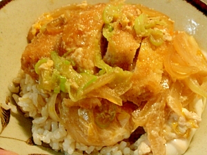 残ったとんかつdeカツ丼 レシピ 作り方 By Pchan2 楽天レシピ