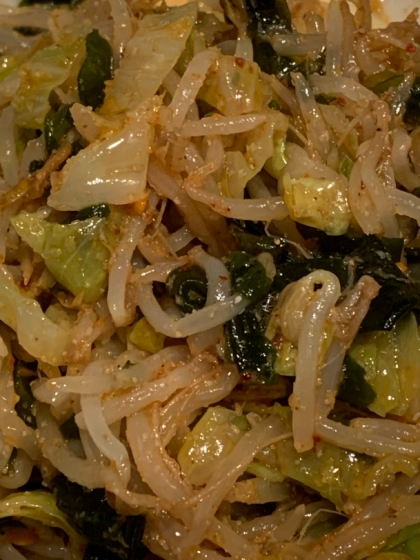 キャベツともやしのナムル