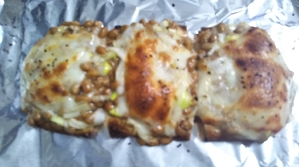 トースターで簡単 油揚げの納豆チーズ焼き レシピ 作り方 By きのこのみみ 楽天レシピ