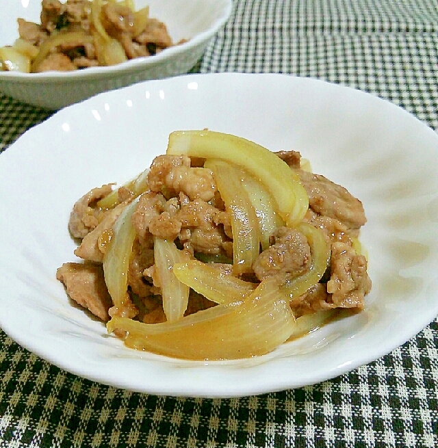 ダシダで豚肉と玉ねぎの炒めもの