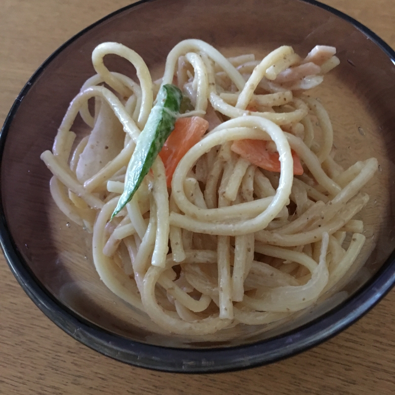 柚子胡椒風味のスパゲティサラダ