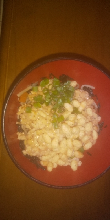 冷やしたぬき納豆そば