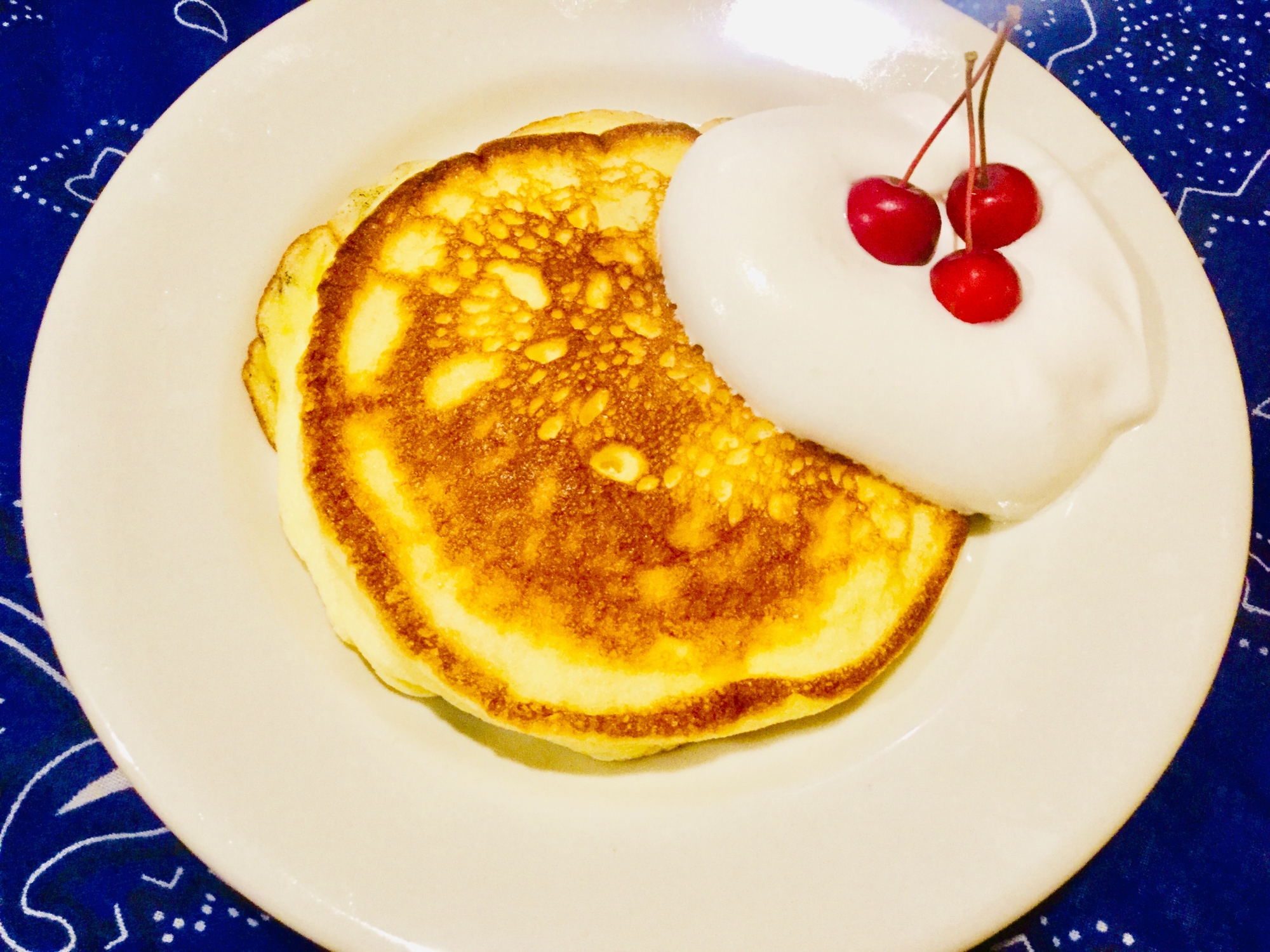 ホットケーキミックスで作るふわふわパンケーキ