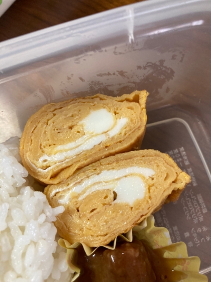 今日のお弁当に入れました！