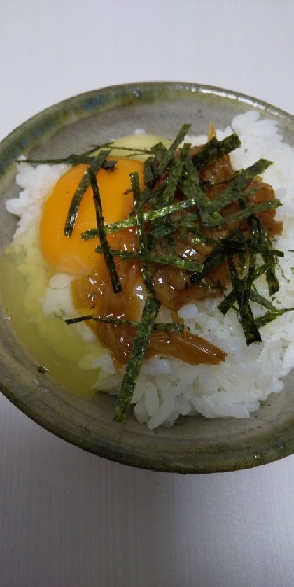 ◆超簡単 なめ茸卵かけご飯