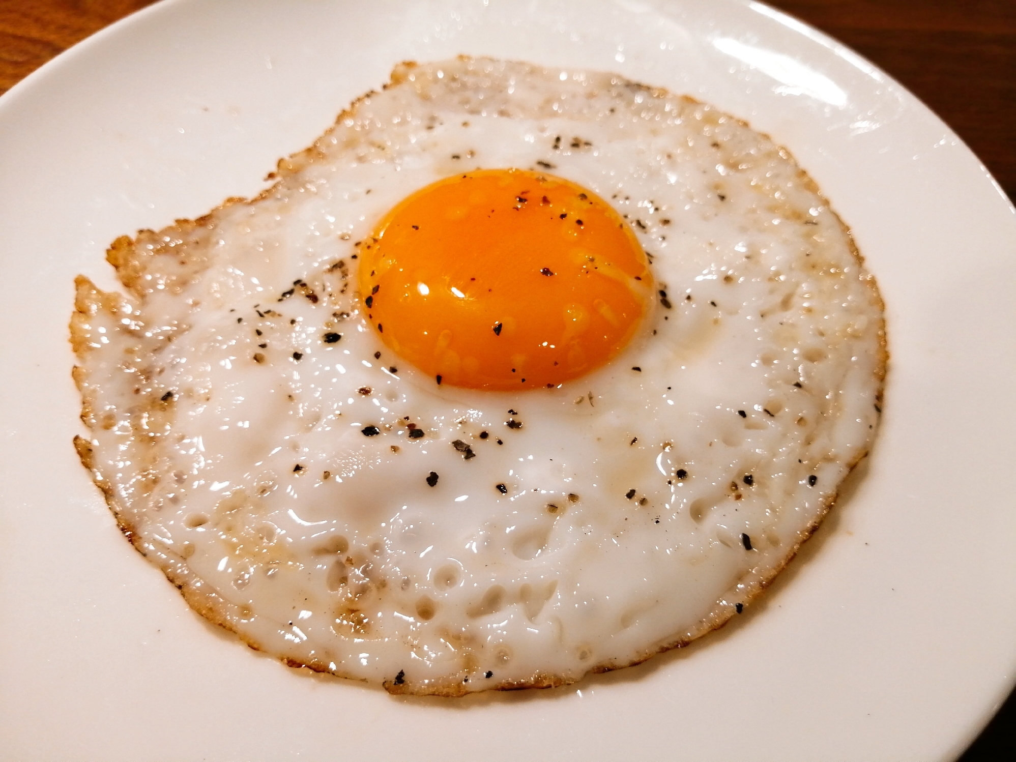 フタいらず♪カリカリ目玉焼き