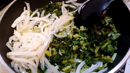 ５分で！？野菜農家の方の❤サラダ菜の胡麻よごし♪