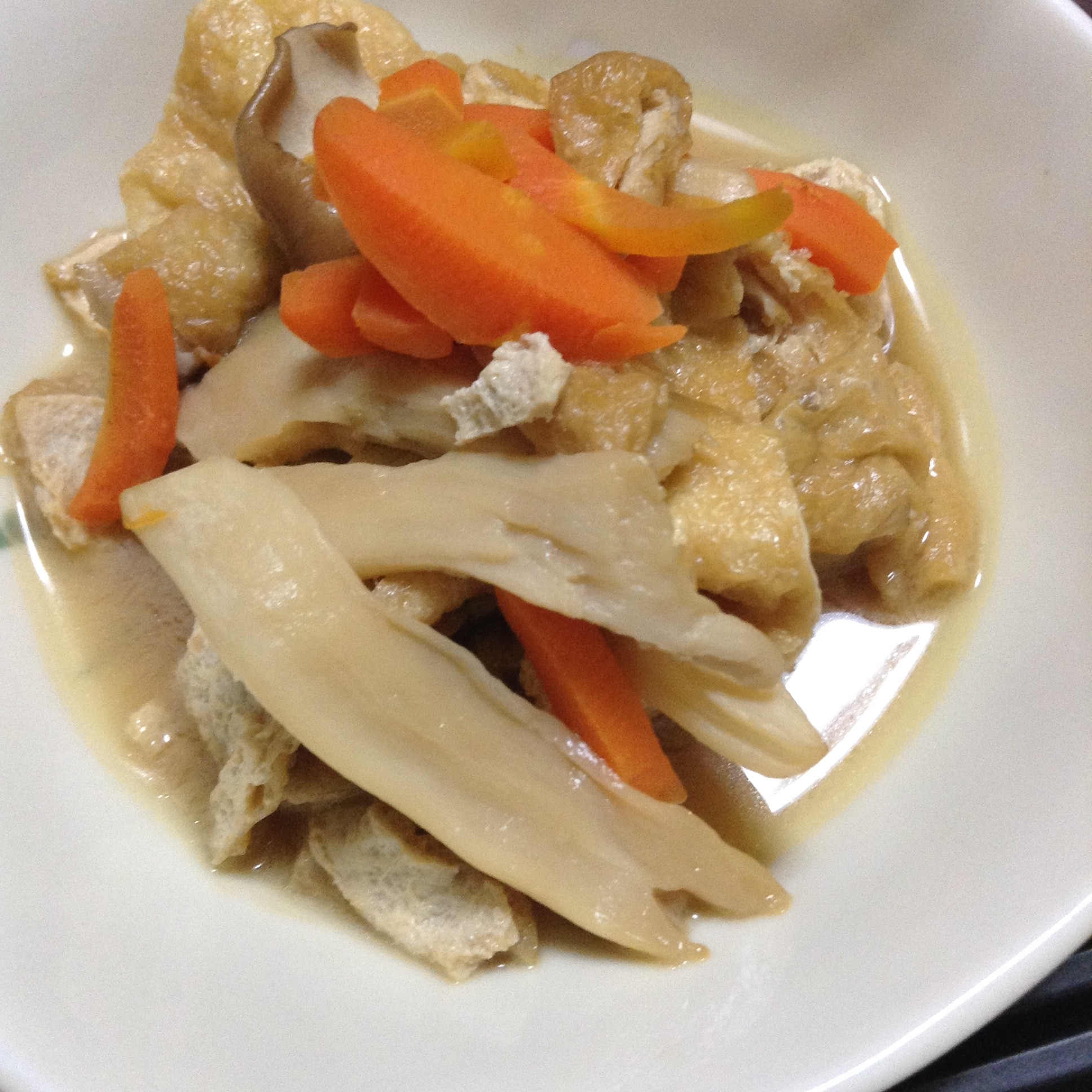 エリンギと油揚げと人参の煮浸し レシピ・作り方 by とりあえず乾杯