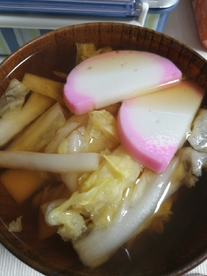 余った白菜で作りました〜(^^)とっても美味しかったです(﹡ˆ﹀ˆ﹡)♡