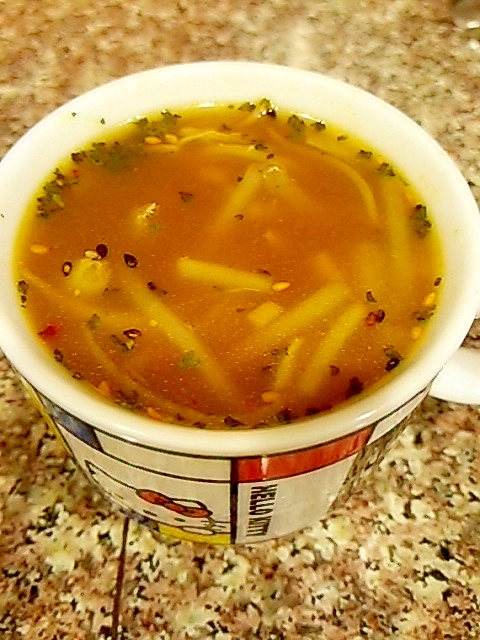 野菜ミックスのカレースープ