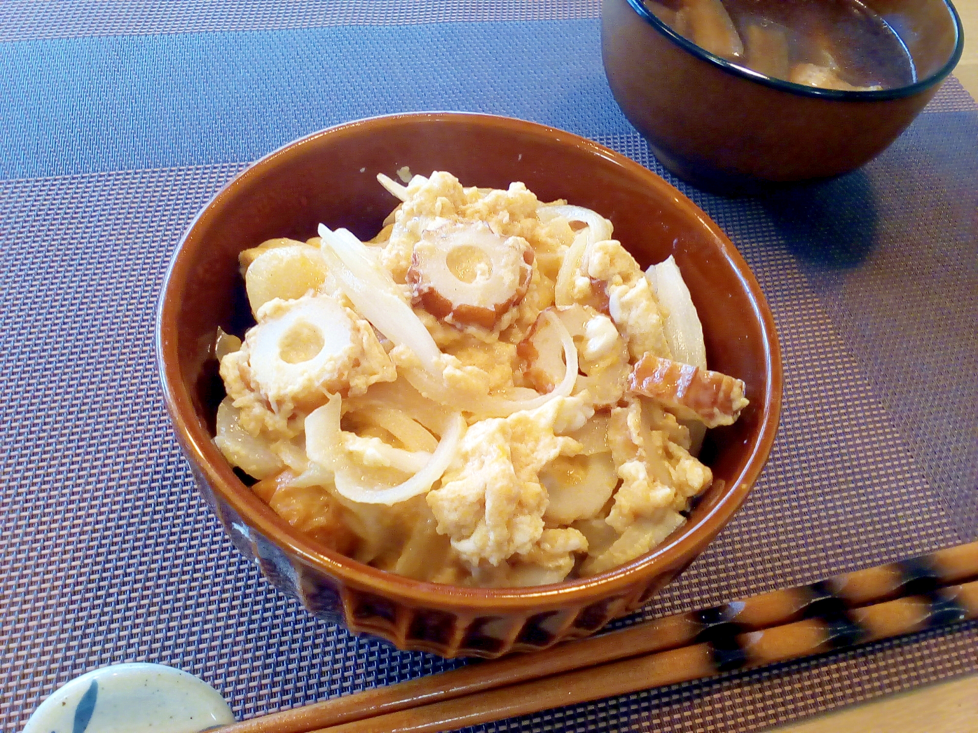 ♪鶏肉が無かったら♡ちくわでお手軽玉子丼♪