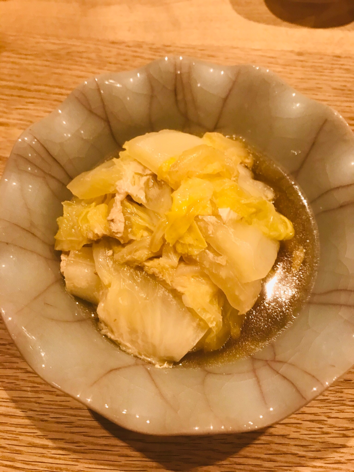 無水鍋で作る　ポン酢で食べる白菜と豚肉の重ね煮