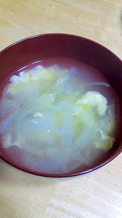 白菜と卵の中華スープ☆ポカポカ生姜風味