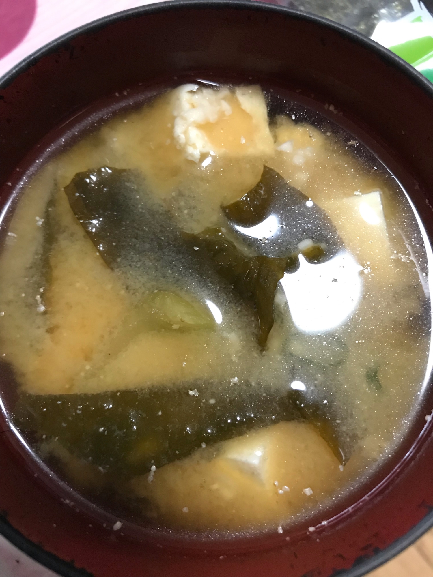 塩麹入り豆腐の味噌汁