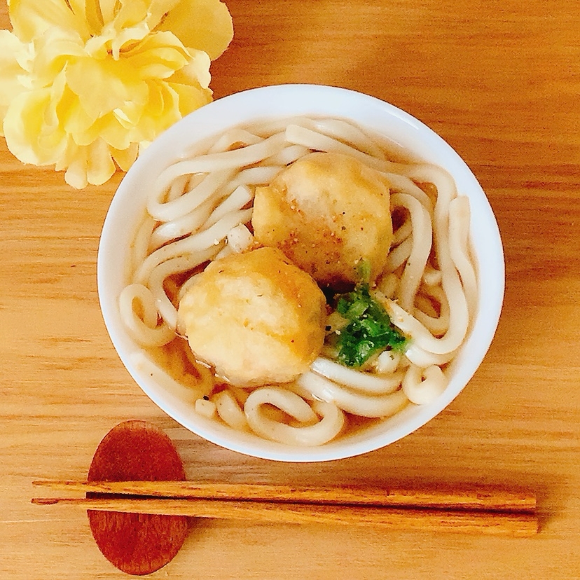 冷凍食品トッピングうどん✧˖°