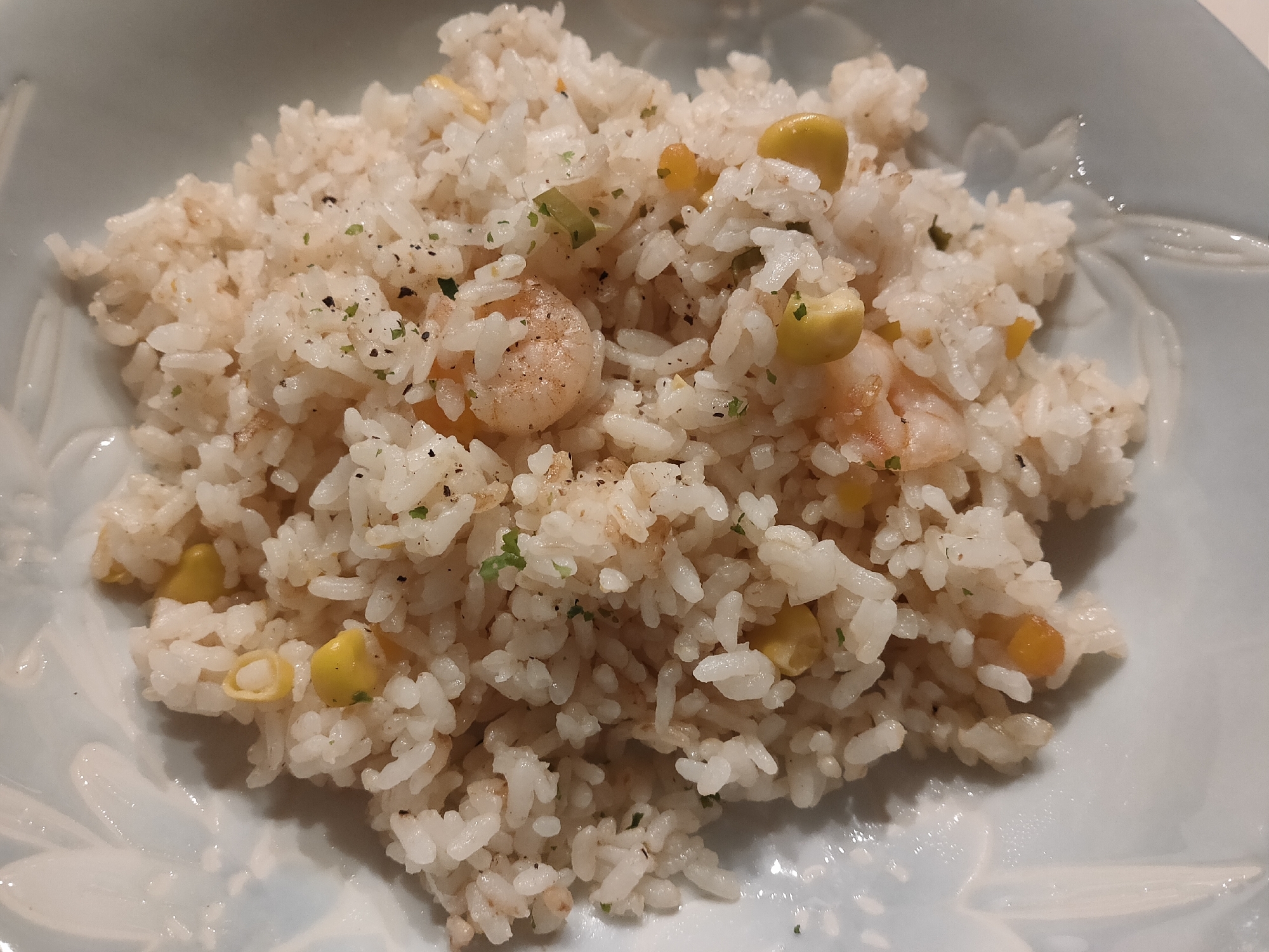 炊飯器で★エビピラフ