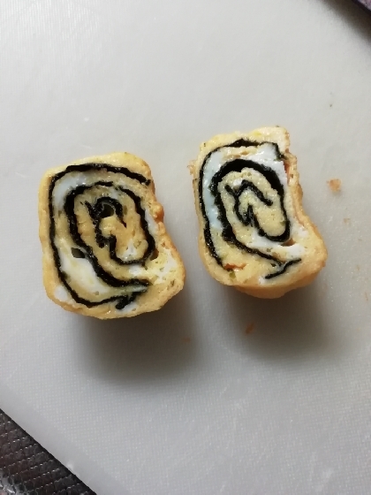 海苔と白だし風味の卵焼き