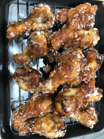 ニンニク入れてみました！
揚げ時間短縮できて嬉しいです！！
