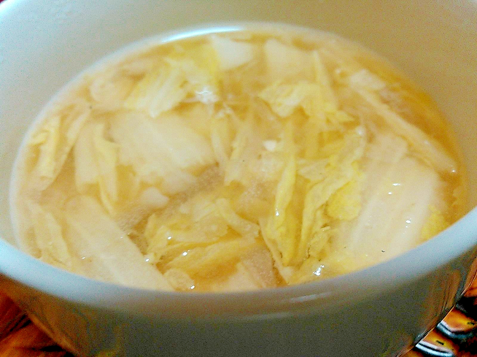 白菜の胡椒スープ