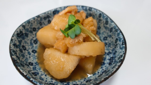 山芋と油揚げの煮物