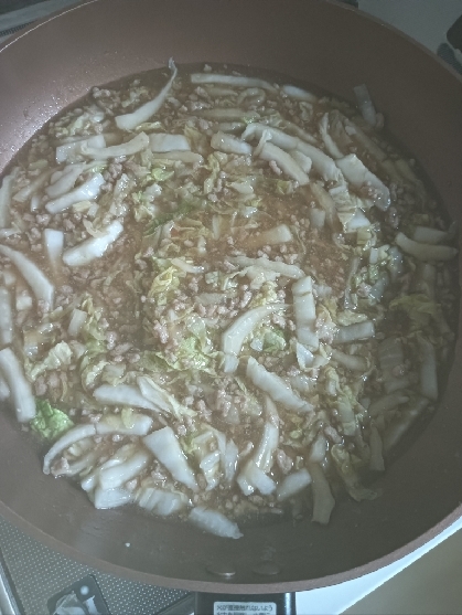 白菜と豚挽き肉の中華風旨煮