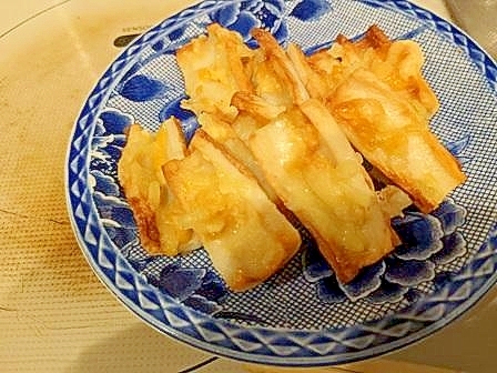 竹輪の　マヨチーズ焼き