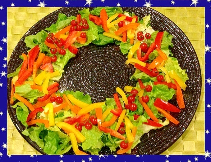 すごく簡単 子どもと作るクリスマスリースサラダ レシピ 作り方 By そらまめひよこ 楽天レシピ すごく簡単 子どもと作るクリスマスリースサラダ レシピ 作り方 By そらまめひよこ 楽天レシピ