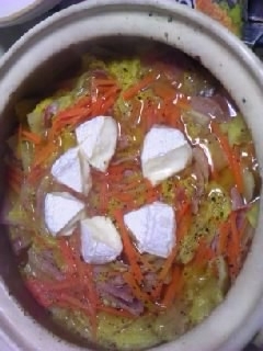 白菜ベーコン★チーズ鍋