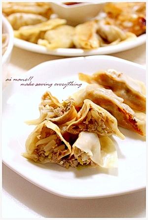 缶詰とは思えない!サバの水煮缶で!サバ餃子