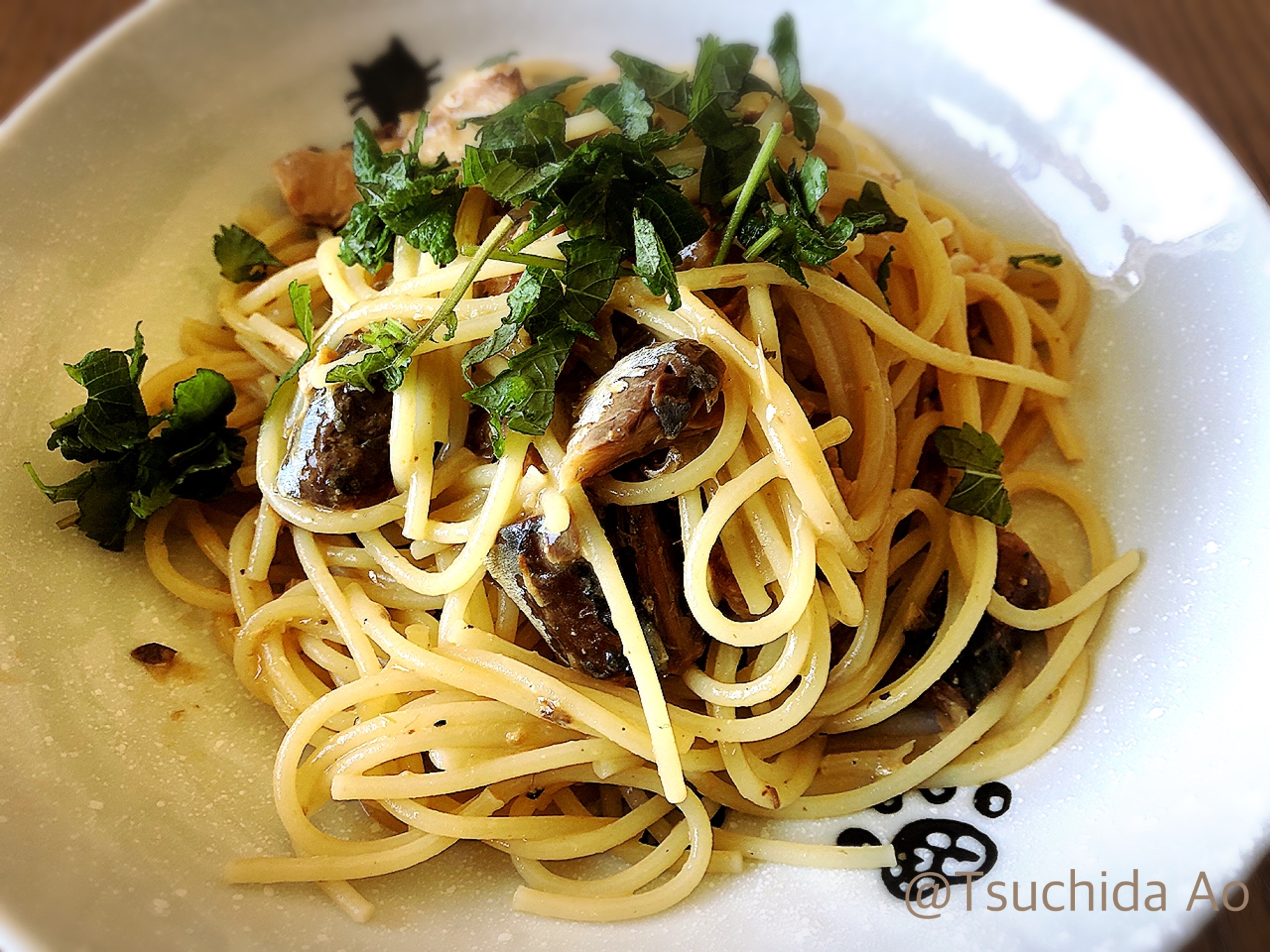 混ぜるだけ 鯖味噌バターパスタ レシピ 作り方 By つちだあお 楽天レシピ