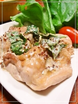 鶏肉の バジルクリームソース レシピ 作り方 By みどふぁど ベシ874 楽天レシピ 鶏肉の バジルクリームソース レシピ 作り方 By みどふぁど ベシ874 楽天レシピ