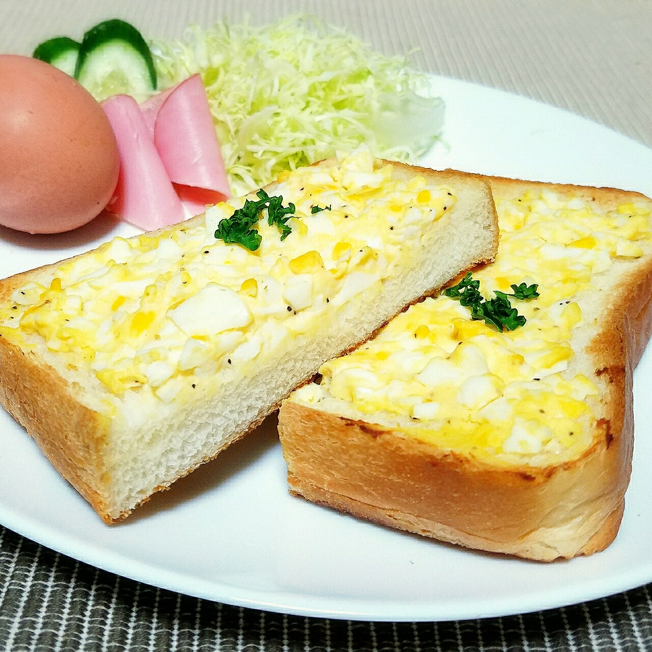 フジパン本仕込みで作るエッグヨーグルトースト レシピ 作り方 By チヅ 楽天レシピ