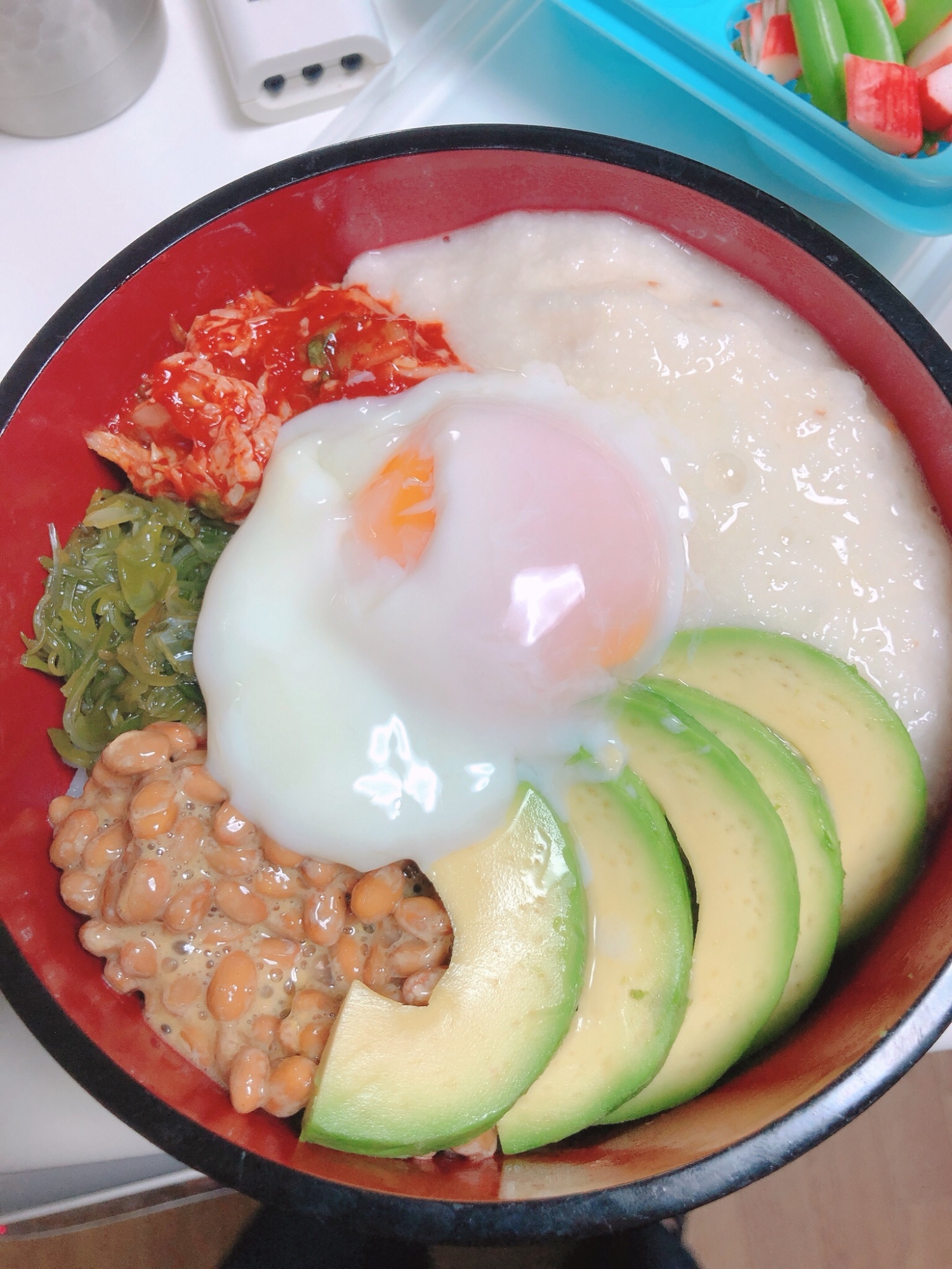 ごま油が隠し味☆ねばねば丼