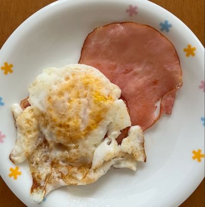 ハムエッグ丼