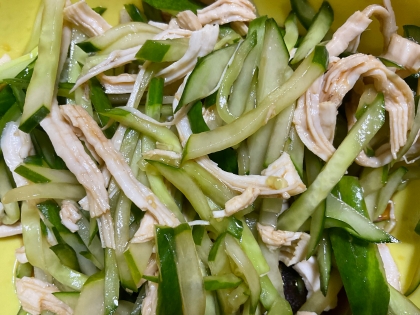 ささみときゅうりの中華風酢の物