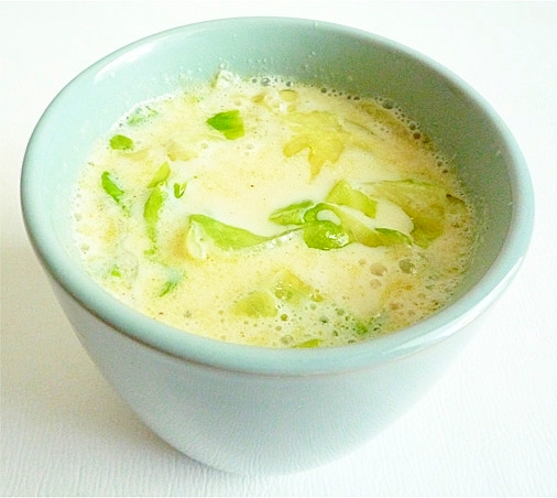 レタスの豆乳スープ