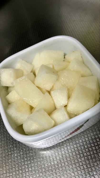 梨のはちみつあえデザート・酸化の変色を防ぐ方法2