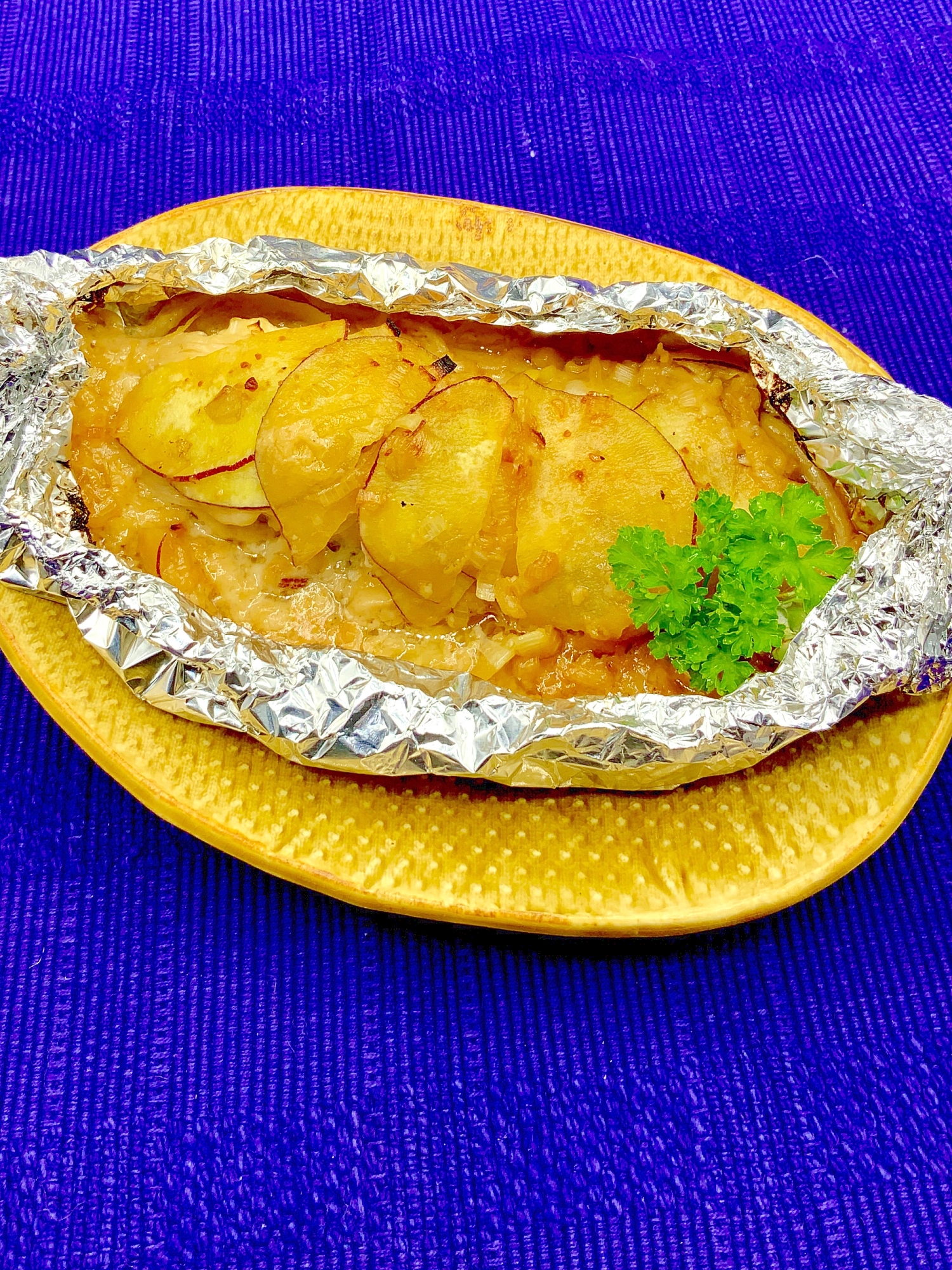 コクうま 秋鮭とさつまいもの味噌マヨホイル焼き レシピ 作り方 By やっさん 楽天レシピ