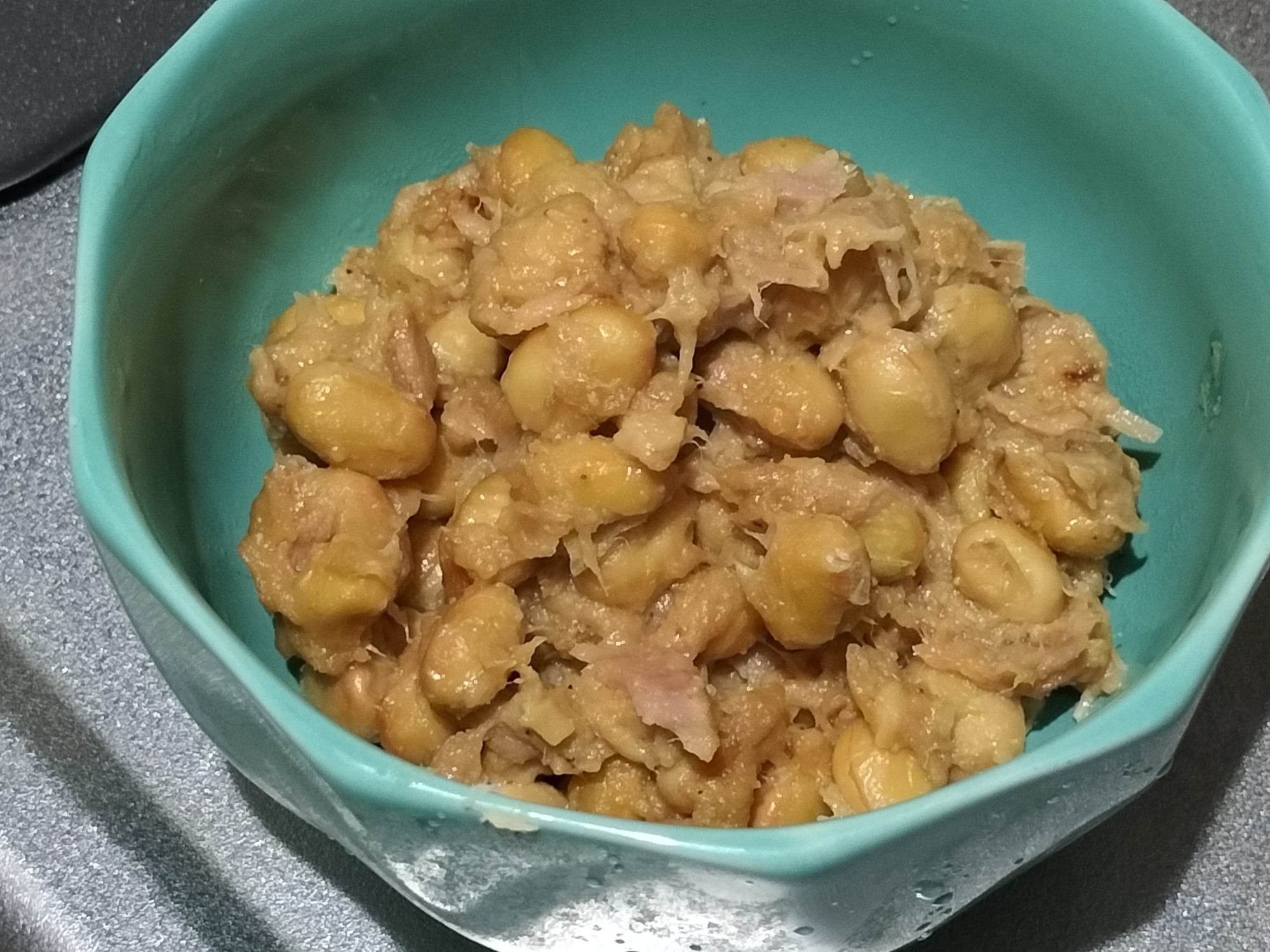 包丁不要で簡単作り置きツナと大豆で万能胡麻味噌炒め