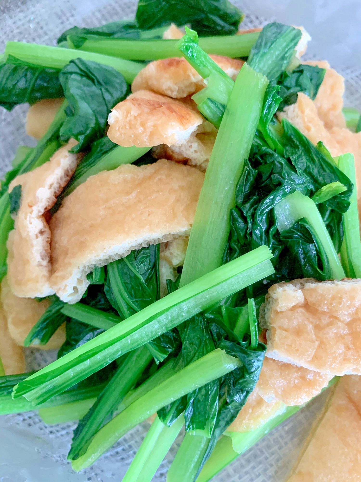 小松菜と薄あげのさっと煮