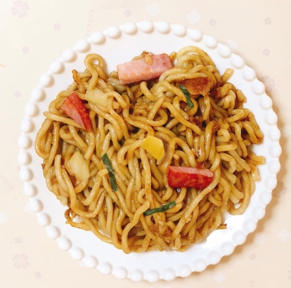 甘栗の焼きうどん